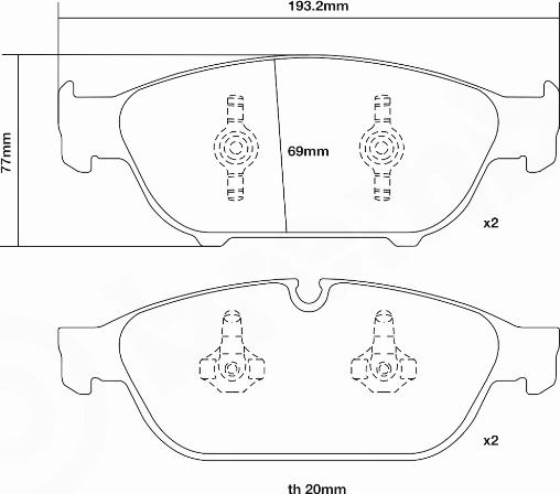 Brembo 07.D435.23 - Augstas veiktspējas bremžu uzliku komplekts www.autospares.lv