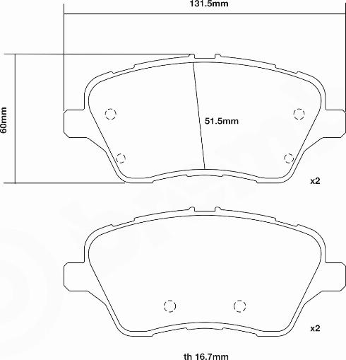 Brembo 07.D435.70 - Augstas veiktspējas bremžu uzliku komplekts www.autospares.lv