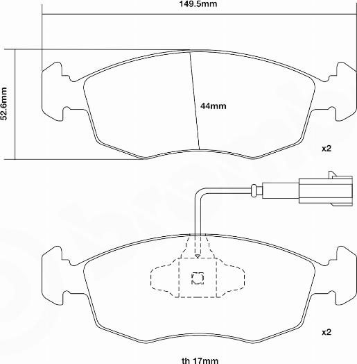 Brembo 07.D435.72 - Augstas veiktspējas bremžu uzliku komplekts www.autospares.lv