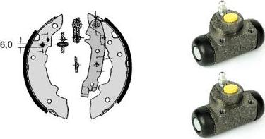 Brembo H 68 008 - Brake Shoe Set www.autospares.lv