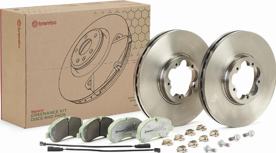 Brembo KT 10 012 - Bremžu komplekts, Disku bremzes www.autospares.lv