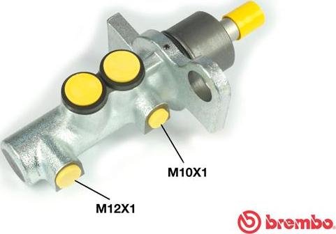 Brembo M 85 053 - Главный тормозной цилиндр www.autospares.lv