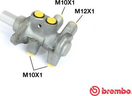 Brembo M 24 042 - Galvenais bremžu cilindrs www.autospares.lv