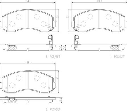 Brembo P99003N - Bremžu uzliku kompl., Disku bremzes www.autospares.lv