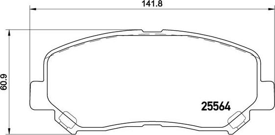 Brembo P 49 045X - Тормозные колодки, дисковые, комплект www.autospares.lv