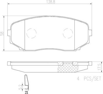 Brembo P49040N - Brake Pad Set, disc brake www.autospares.lv