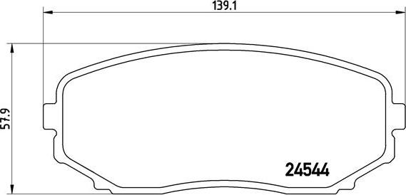 Brembo P 49 040 - Bremžu uzliku kompl., Disku bremzes autospares.lv