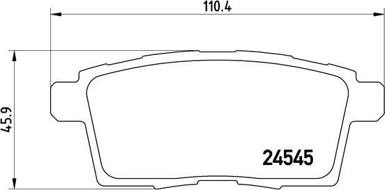 Brembo P 49 041 - Bremžu uzliku kompl., Disku bremzes autospares.lv