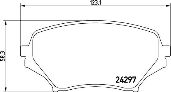 Brembo P 49 043 - Bremžu uzliku kompl., Disku bremzes www.autospares.lv