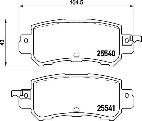 Brembo P 49 047X - Brake Pad Set, disc brake www.autospares.lv