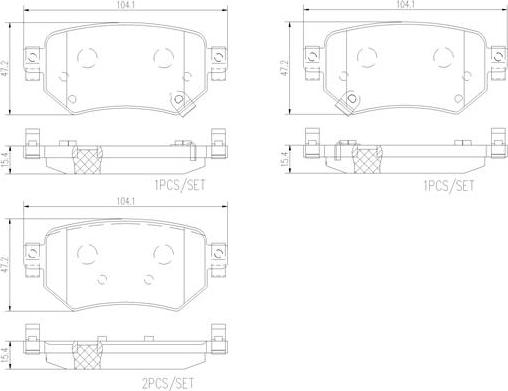 Brembo P49059N - Bremžu uzliku kompl., Disku bremzes www.autospares.lv