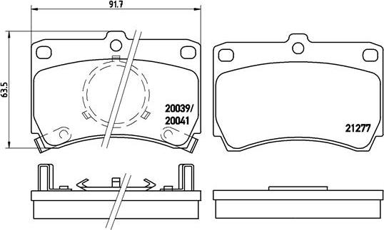 Brembo P 49 007 - Bremžu uzliku kompl., Disku bremzes www.autospares.lv