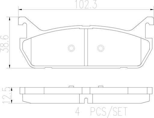 Brembo P49015N - Bremžu uzliku kompl., Disku bremzes autospares.lv