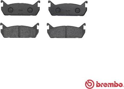 Brembo P 49 015 - Bremžu uzliku kompl., Disku bremzes autospares.lv