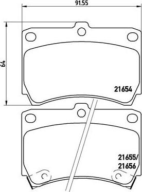 Brembo P 49 016 - Bremžu uzliku kompl., Disku bremzes autospares.lv