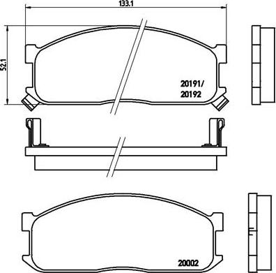 Brembo P 49 010 - Bremžu uzliku kompl., Disku bremzes www.autospares.lv