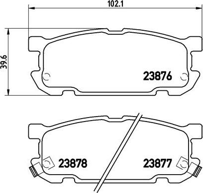 Brembo P 49 030 - Bremžu uzliku kompl., Disku bremzes www.autospares.lv