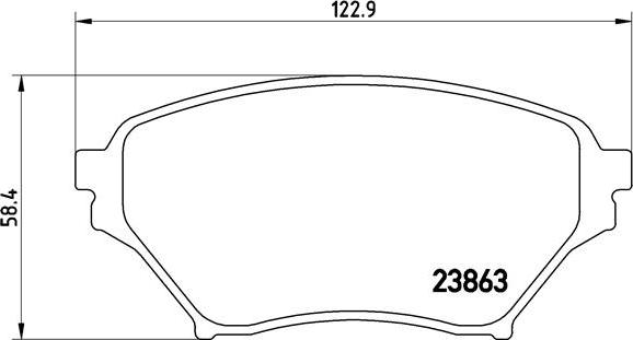 Brembo P 49 029 - Bremžu uzliku kompl., Disku bremzes www.autospares.lv