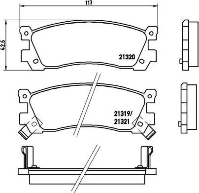 Brembo P 49 025 - Bremžu uzliku kompl., Disku bremzes www.autospares.lv