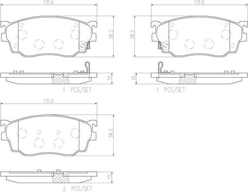 Brembo P49026N - Bremžu uzliku kompl., Disku bremzes www.autospares.lv