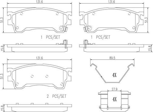 Brembo P49023N - Brake Pad Set, disc brake www.autospares.lv