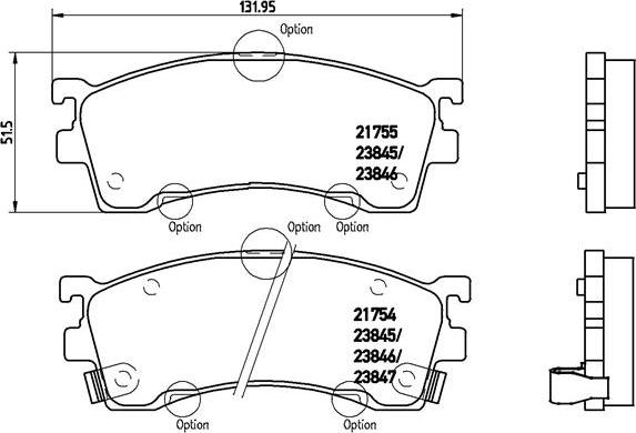 Brembo P 49 023 - Brake Pad Set, disc brake www.autospares.lv