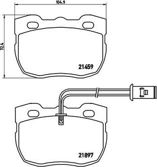 Brembo P 44 004 - Bremžu uzliku kompl., Disku bremzes autospares.lv