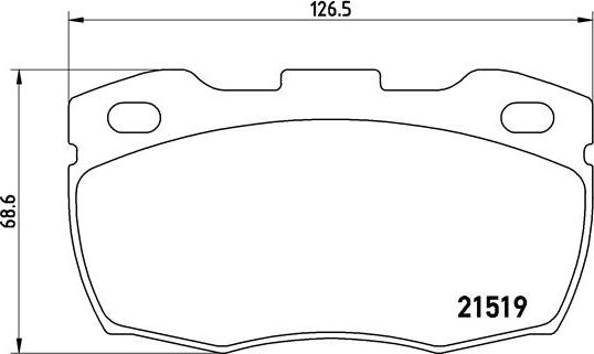 Brembo P 44 005 - Bremžu uzliku kompl., Disku bremzes www.autospares.lv