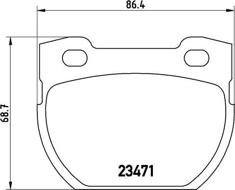 Brembo P 44 006 - Bremžu uzliku kompl., Disku bremzes www.autospares.lv