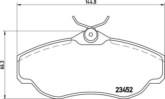 Brembo P 44 008 - Bremžu uzliku kompl., Disku bremzes www.autospares.lv