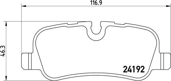 Brembo P 44 019 - Bremžu uzliku kompl., Disku bremzes www.autospares.lv