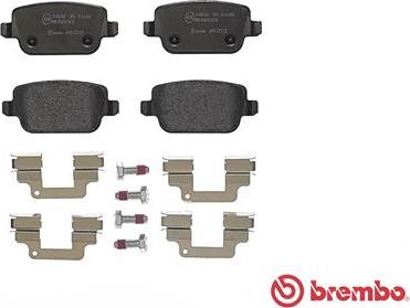 Brembo P 44 016 - Тормозные колодки, дисковые, комплект www.autospares.lv