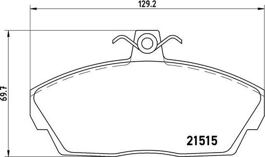 Brembo P 44 010 - Bremžu uzliku kompl., Disku bremzes autospares.lv