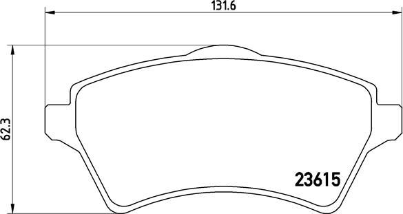 Brembo P 44 011 - Bremžu uzliku kompl., Disku bremzes www.autospares.lv