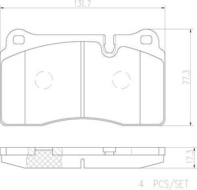 Brembo P44018N - Bremžu uzliku kompl., Disku bremzes www.autospares.lv