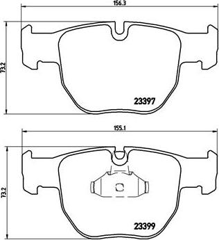 Brembo P 44 012 - Brake Pad Set, disc brake www.autospares.lv