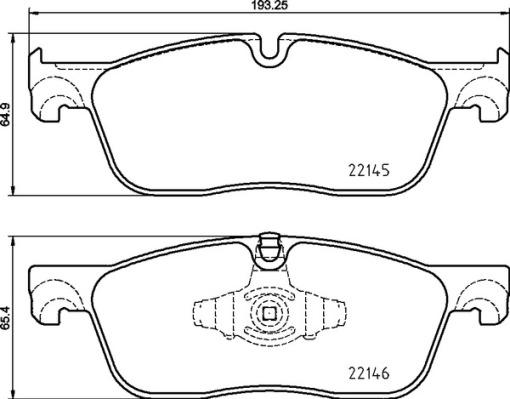 Brembo P 44 026 - Bremžu uzliku kompl., Disku bremzes www.autospares.lv