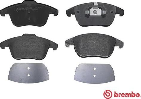 Brembo P 44 020 - Bremžu uzliku kompl., Disku bremzes www.autospares.lv