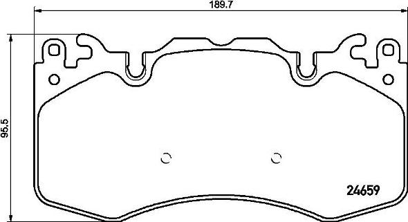 Brembo P 44 023 - Bremžu uzliku kompl., Disku bremzes www.autospares.lv