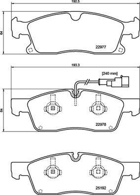 Brembo P 48 001 - Bremžu uzliku kompl., Disku bremzes www.autospares.lv