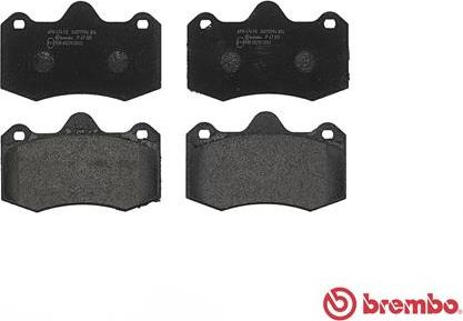 Brembo P 47 001 - Bremžu uzliku kompl., Disku bremzes www.autospares.lv