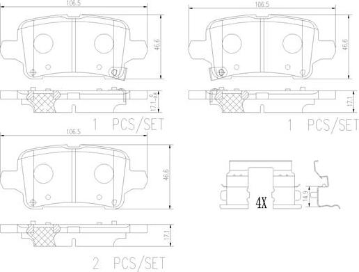 Brembo P59095N - Bremžu uzliku kompl., Disku bremzes www.autospares.lv