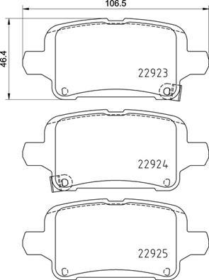 Brembo P 59 095 - Bremžu uzliku kompl., Disku bremzes www.autospares.lv