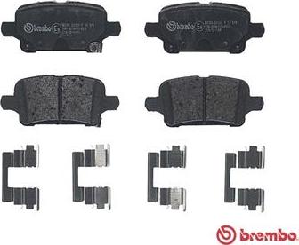 Brembo P 59 090 - Bremžu uzliku kompl., Disku bremzes autospares.lv