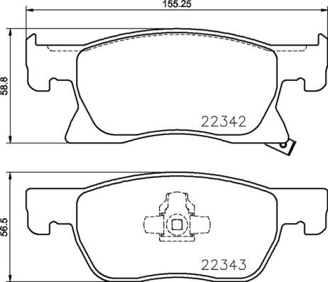 Brembo P 59 092 - Bremžu uzliku kompl., Disku bremzes www.autospares.lv