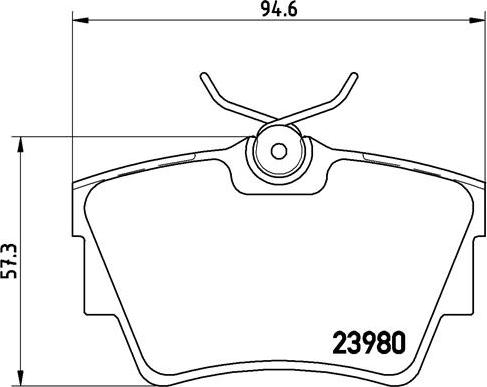 Brembo P 59 041 - Brake Pad Set, disc brake www.autospares.lv