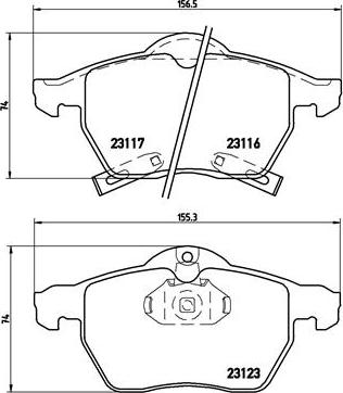 Brembo P 59 048 - Brake Pad Set, disc brake www.autospares.lv