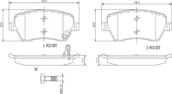 Brembo P59050N - Тормозные колодки, дисковые, комплект www.autospares.lv