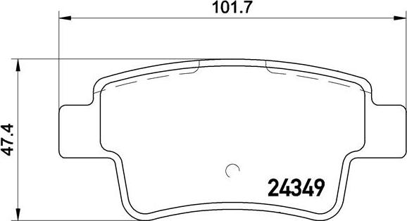 Brembo P59057N - Тормозные колодки, дисковые, комплект www.autospares.lv