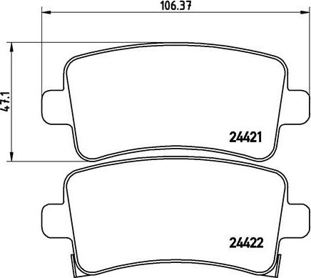 Brembo P 59 060 - Bremžu uzliku kompl., Disku bremzes www.autospares.lv